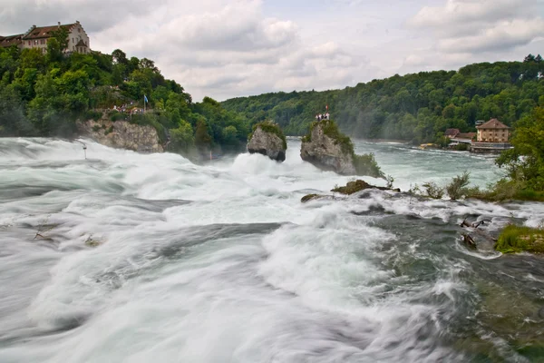 Close view of Rhine waterfall in Switzerland — Stock Photo, Image