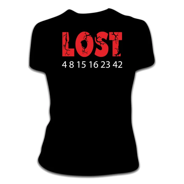 Stock vector Lost T-shirt