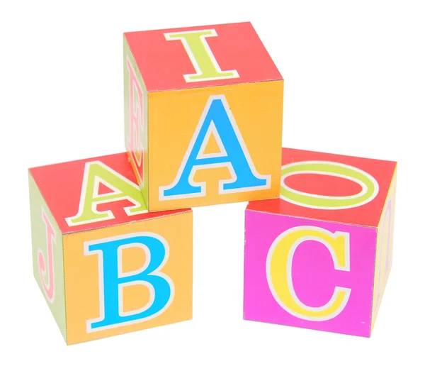 Bloco de alfabeto — Fotografia de Stock