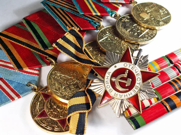 Medallas a los héroes de guerra — Foto de Stock