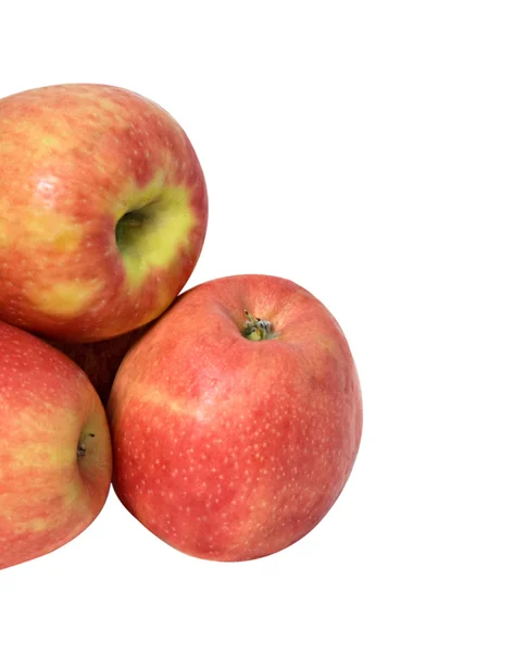 Three red apples — Stock Photo, Image