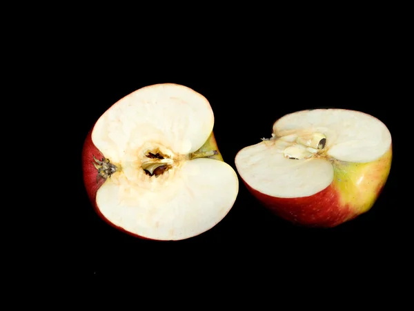 Secções de maçã — Fotografia de Stock