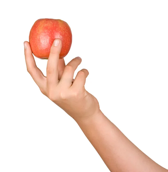 Apple di tangan — Stok Foto