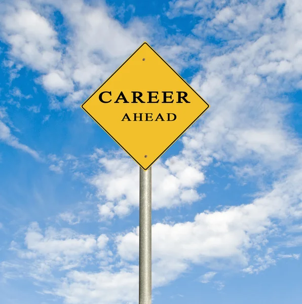 Road sign to career — Stock Photo, Image