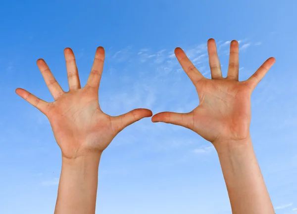Mãos de gesticagem — Fotografia de Stock