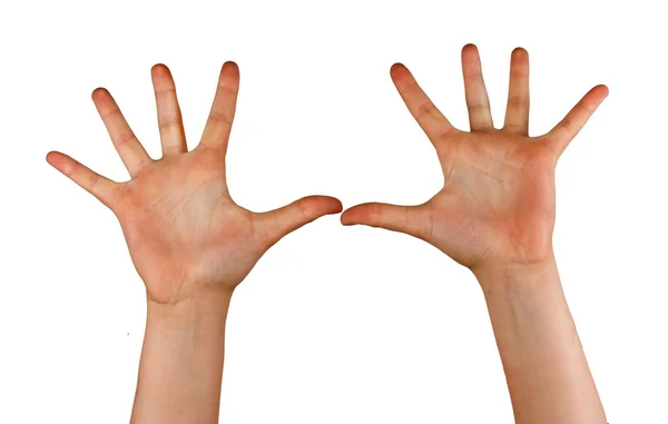 Mãos de gesticagem — Fotografia de Stock
