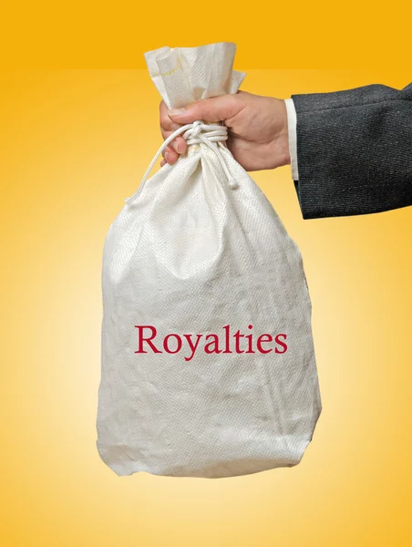 Bag with royalities — Stock Photo, Image