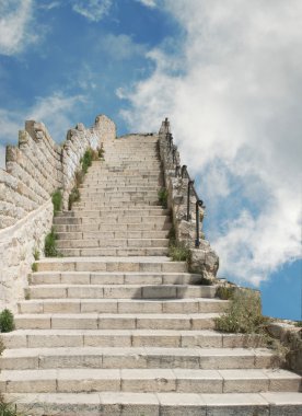 Stairs to sky clipart