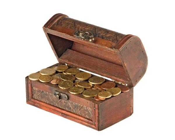 stock image Wooden treasure chest