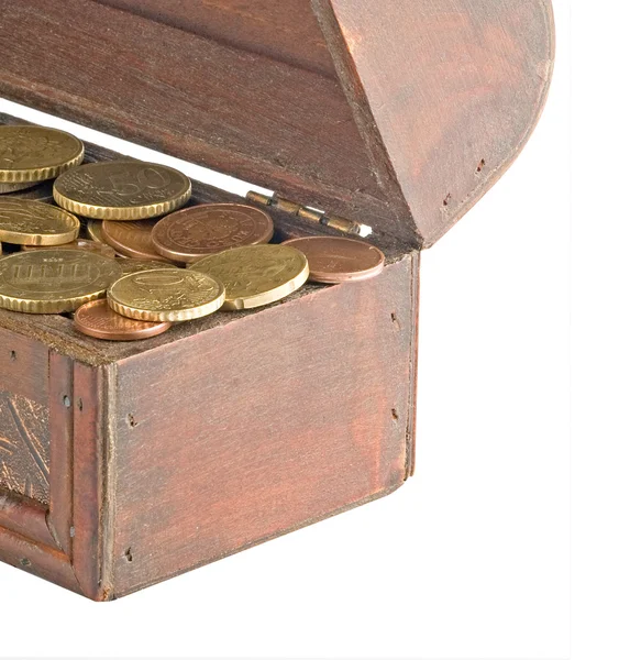 Wooden treasure chest — Stock Photo, Image