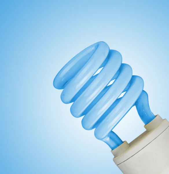 Lámpara sobre fondo azul — Foto de Stock