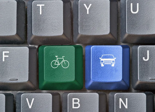 stock image Hot keys for casr and bike