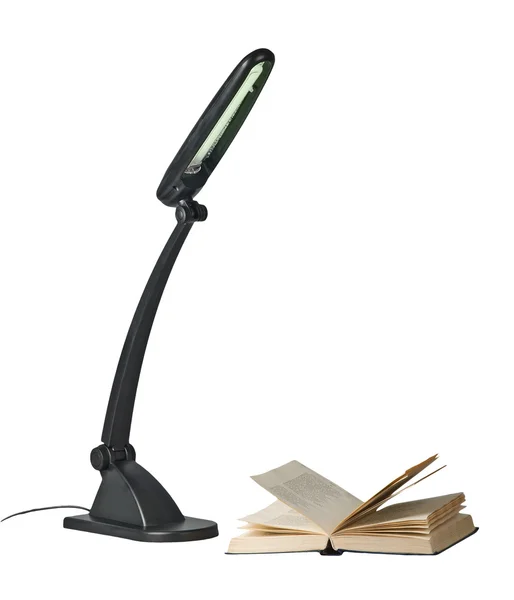 Lámpara y libro — Foto de Stock