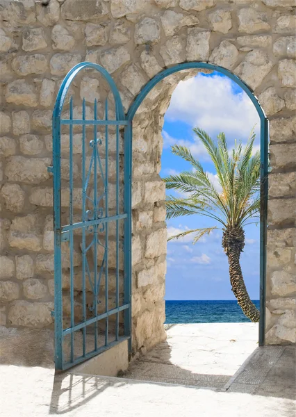 Drzwi do morza — Zdjęcie stockowe