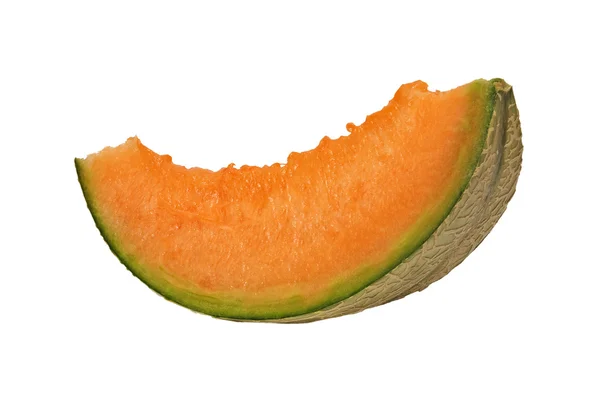 Melon segmentet isolerad på vit bakgrund — Stockfoto