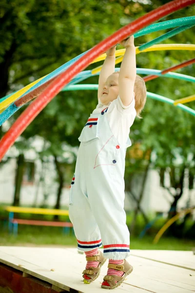 Little boy on a playground — Stock Photo, Image