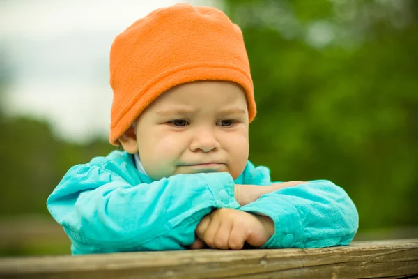 Little serious child — Stock Photo, Image