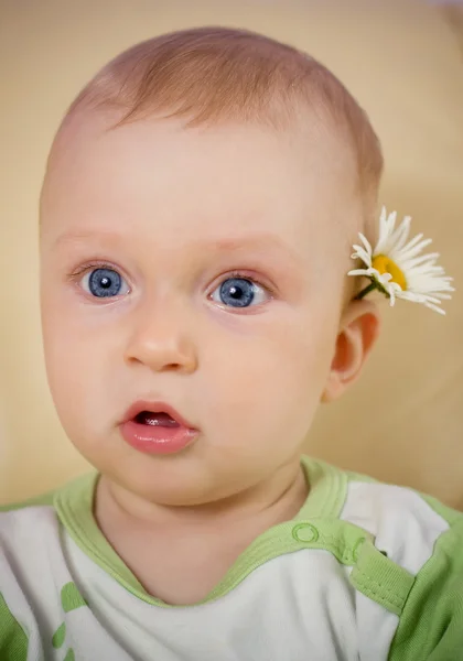 Close-up πορτρέτο μωρό — Φωτογραφία Αρχείου