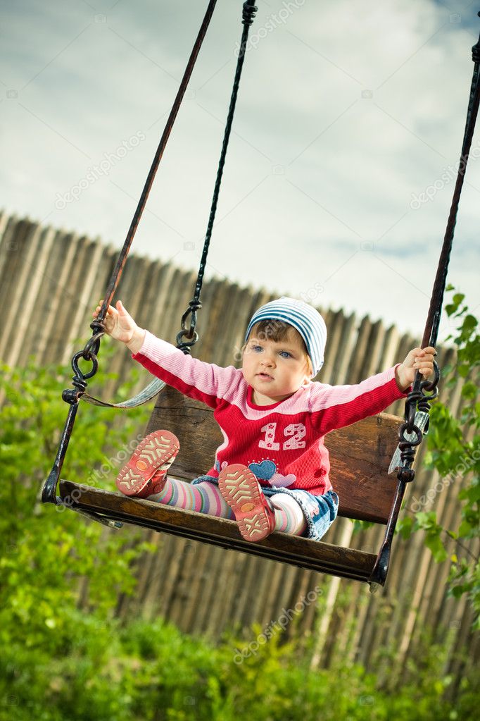 Child on the swings