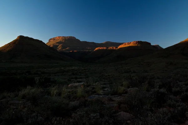 卡鲁风景日落在南非 — 图库照片