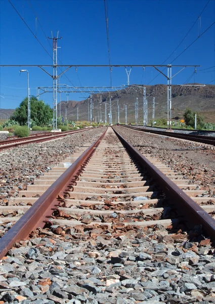 Train station in the Karoo — Stock Photo, Image