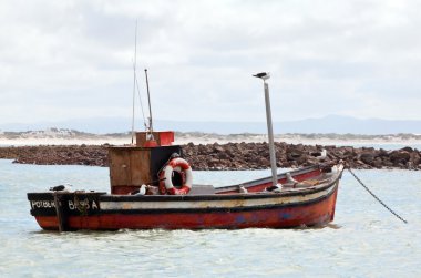 rengarenk geleneksel balıkçı tekneleri Harbour