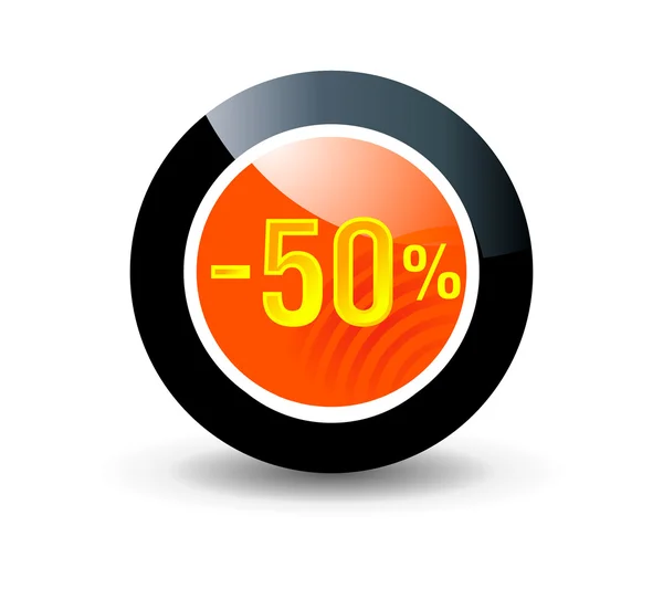 Button for discount prices — Stock Vector