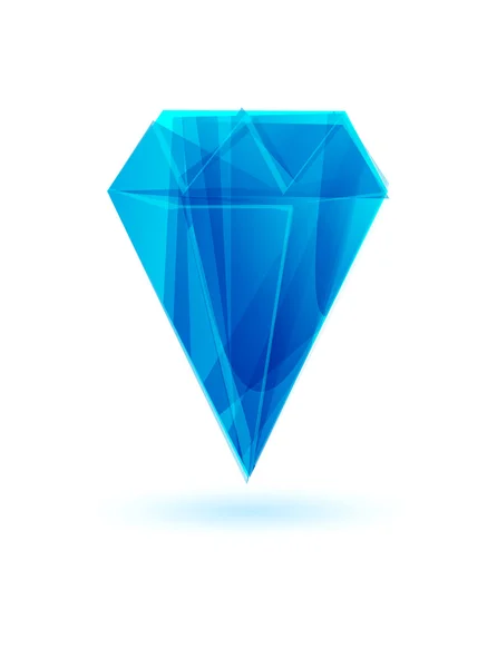 蓝色钻石 — 图库矢量图片