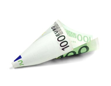 One undred euro bill clipart