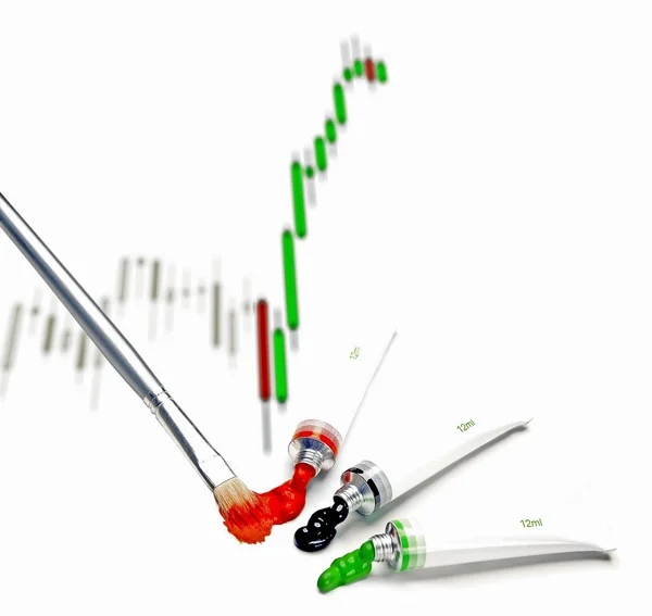 stock image Japanese candlestick chart