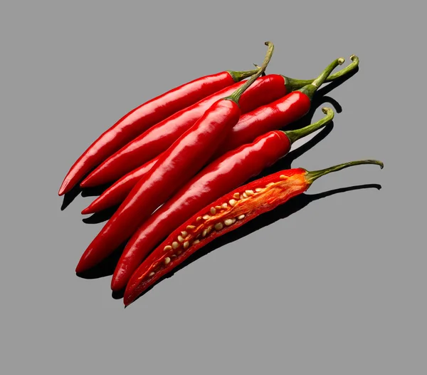 Κόκκινες πιπεριές τσίλι — Φωτογραφία Αρχείου