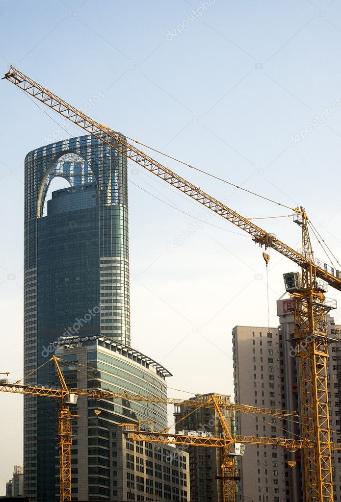 Shanghai construction crane