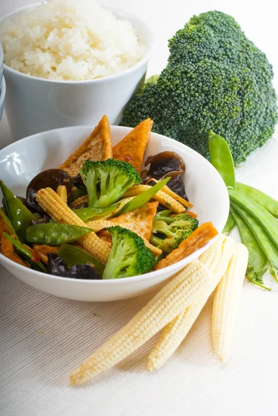 stock image Tofu beancurd and vegetables