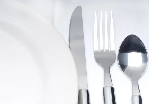 Cutlery set on a table — Stock Photo, Image