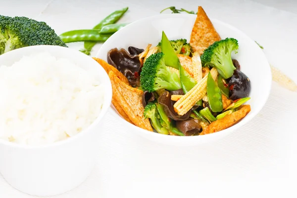 stock image Tofu beancurd and vegetables