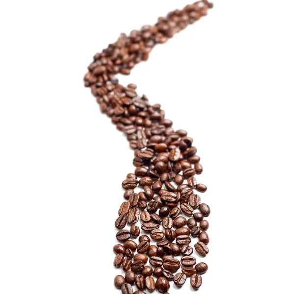 Cofee beans road — Stock Photo, Image