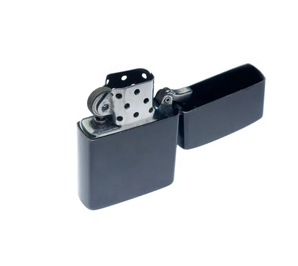 Black zippo lighter — Stock Photo, Image