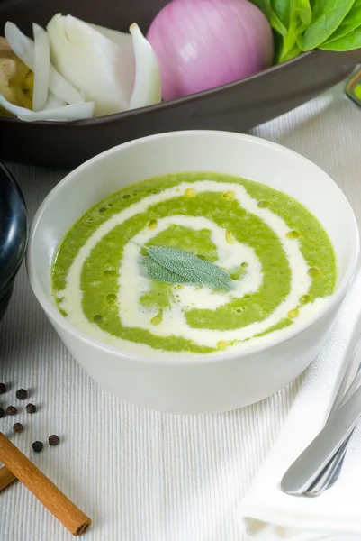 Spinach soup — Stock Photo, Image