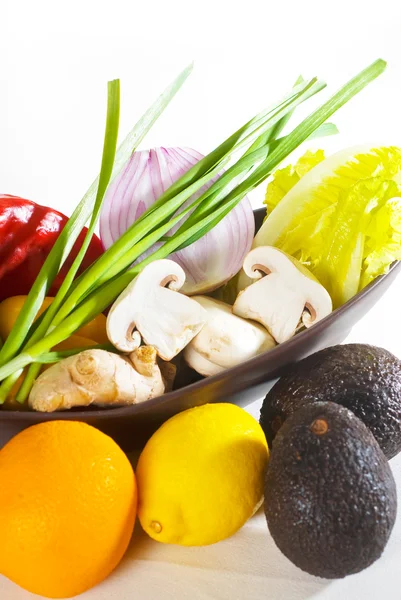 Assorted vegetables and fruits — Stock Photo, Image