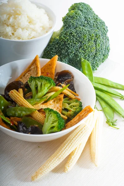 stock image Tofu beancurd and vegetables