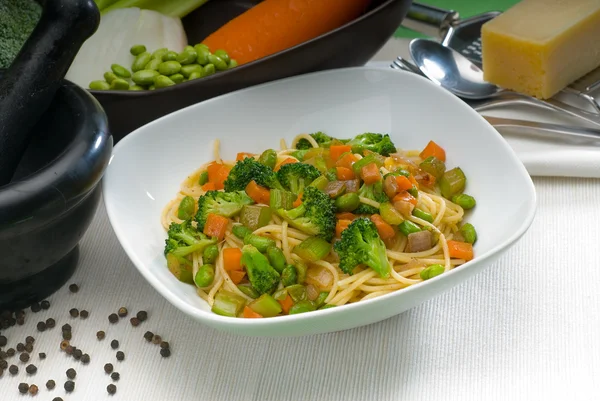 Vegetable pasta — Stock Photo, Image