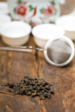 yeşil Çin çay takımı