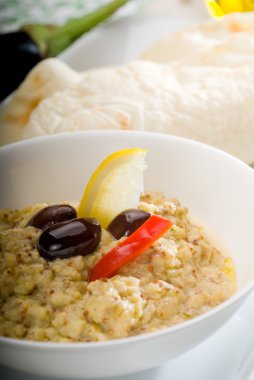 Badingian mutabbal Baba Ghanoush clipart