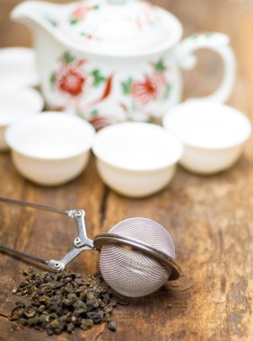 yeşil Çin çay takımı