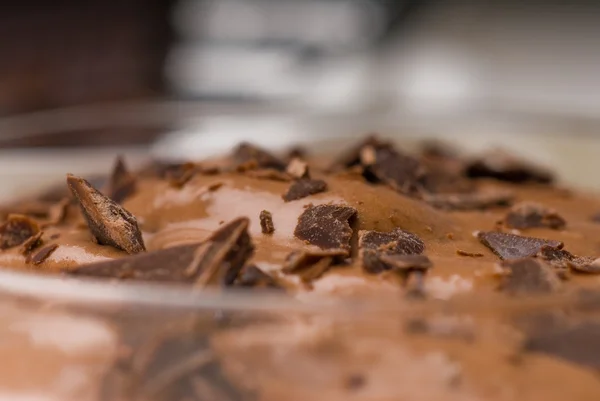 Świeży mus czekoladowy domowej roboty — Zdjęcie stockowe