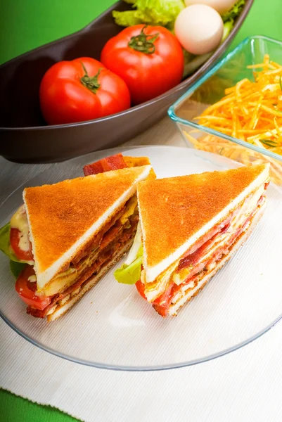Club sandwich — Fotografie, imagine de stoc