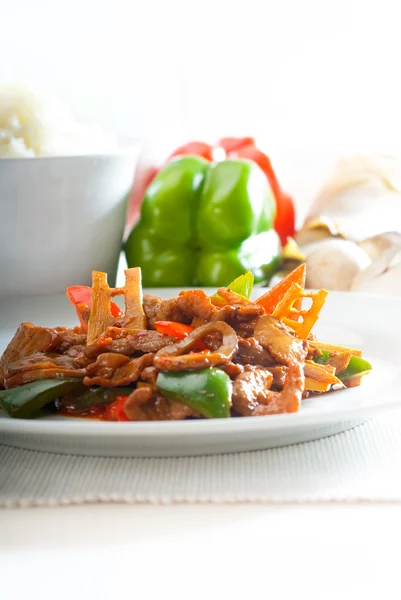 中国牛肉和蔬菜 — 图库照片