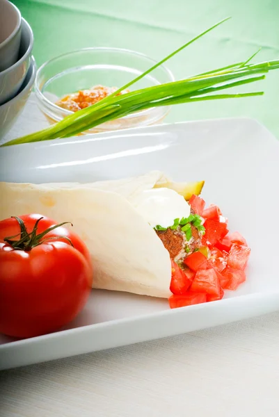 Falafel wrap — Stock Photo, Image