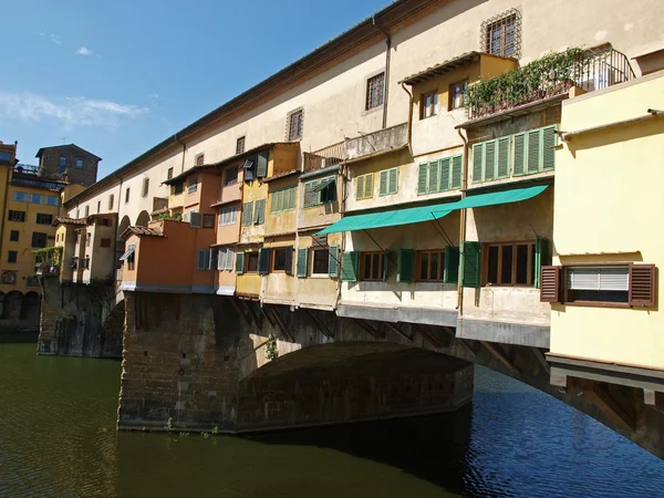 Florencja - widok z ponte vecchio — Zdjęcie stockowe