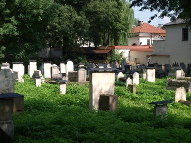 The Remuh Cemetery in Krakow, Poland, clipart